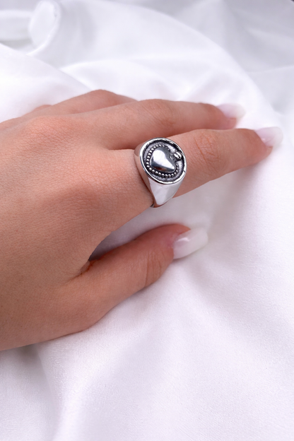 Anello Timbro Cuore
