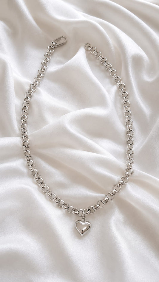 Collana Cuore Bombato