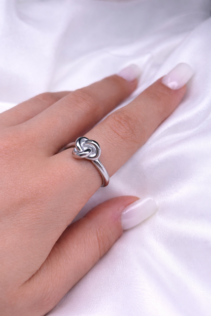 Anello Nodo in Acciaio Inox