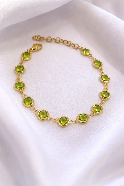 Bracciale Cabochon con Occhi di Gatto Colorati
