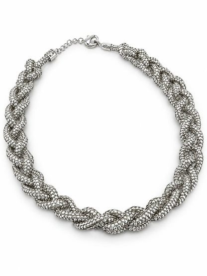 Collana Intreccio Strass