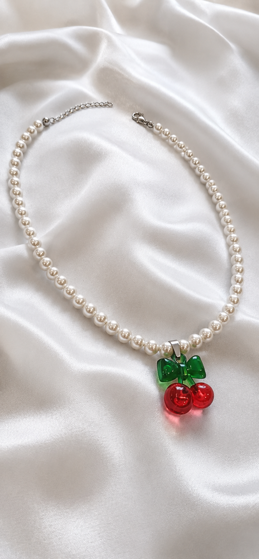 Collana Ciliegia di Perle
