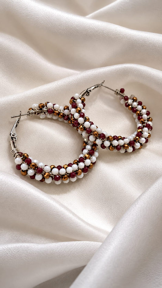 Orecchini Crystal Hoop Multicolor