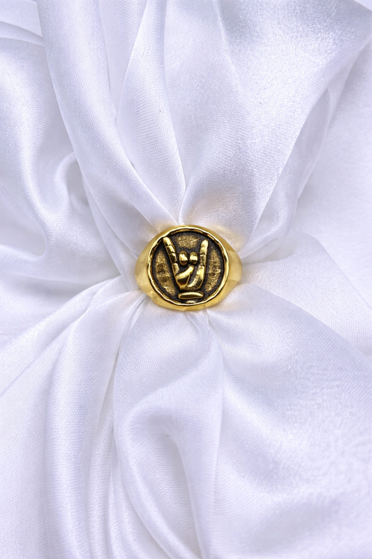 Anello Sigillo Rock