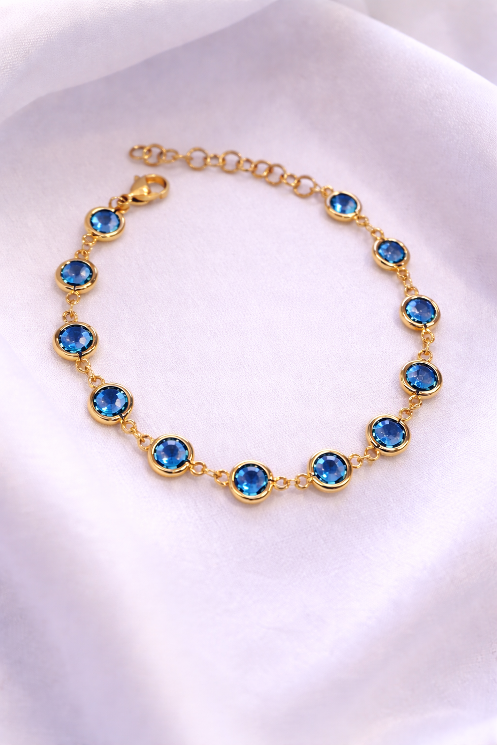 Bracciale Cabochon con Occhi di Gatto Colorati