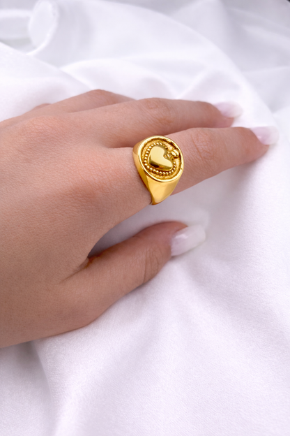 Anello Timbro Cuore