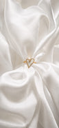 Anello Cuore Perlato