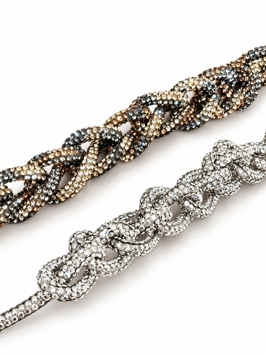 Bracciali Intreccio Strass